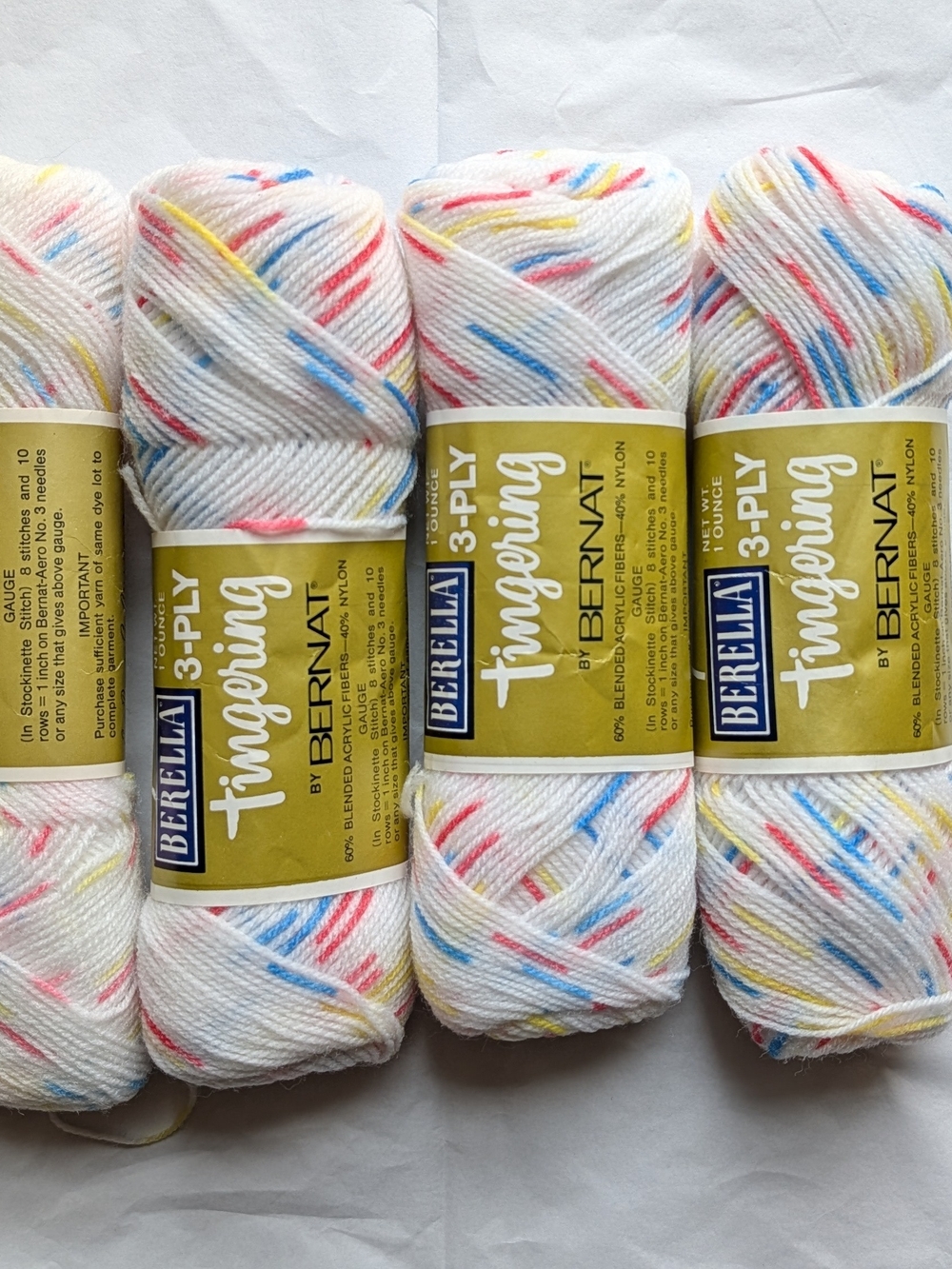 4 skeins of Bernat berella yarn